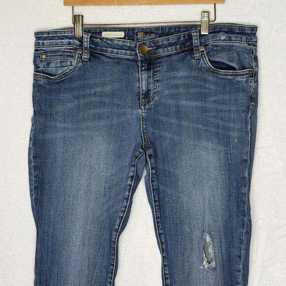 Kut From The Kloth Jeans Women 16P Petite Catherine Boyfriend Mid Rise Stretch - Picture 3 of 15
